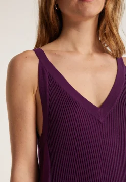 Montagut Jupes Et Robes-Robe longue en coton bio - Leah 17-Violet