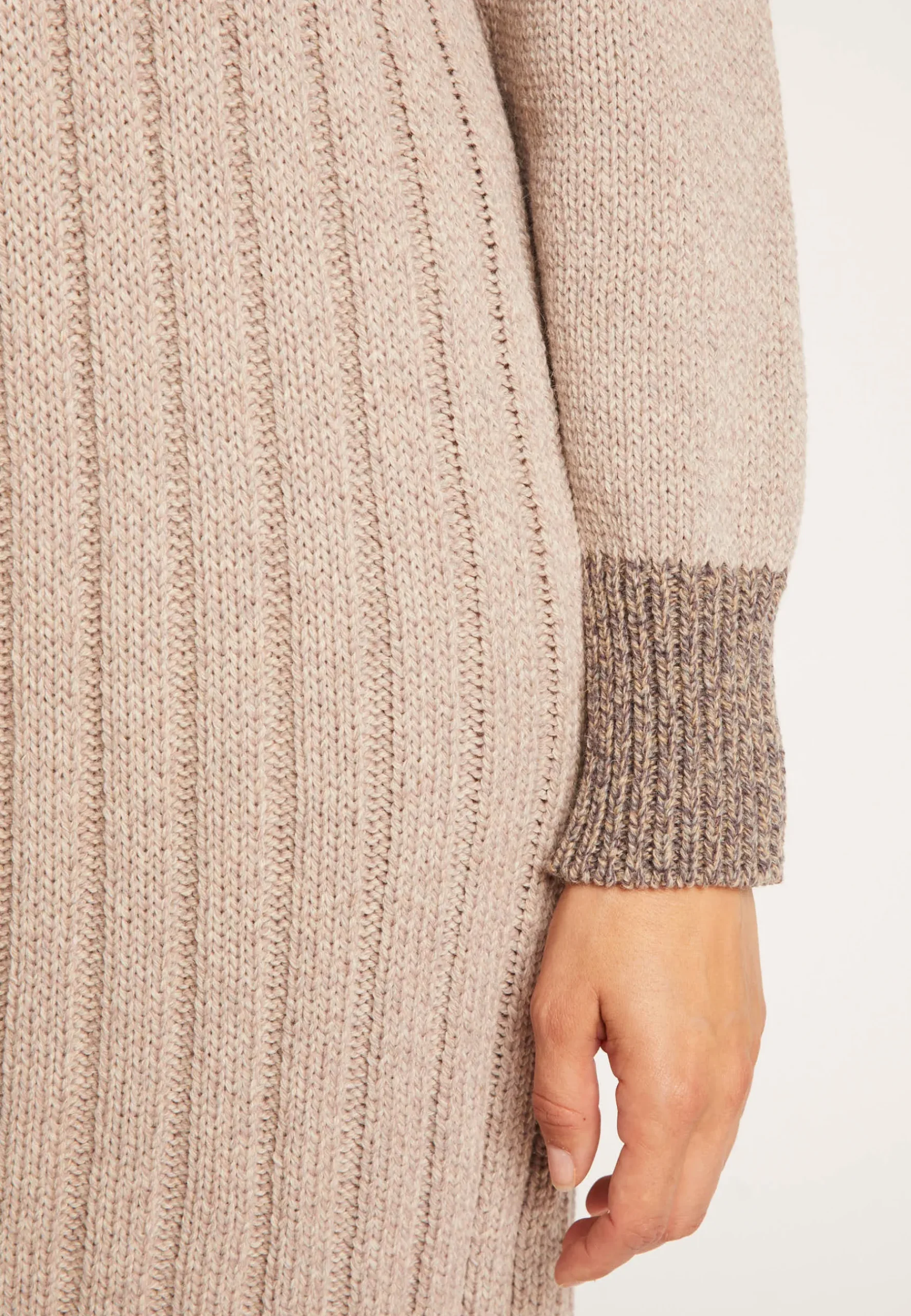 Montagut Jupes Et Robes-Robe pull laine et alpaga - Gracie 13-Beige moyen
