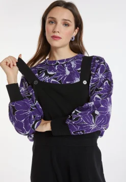 Montagut Pulls-Salopette en laine mérinos - Corentine 01-Noir