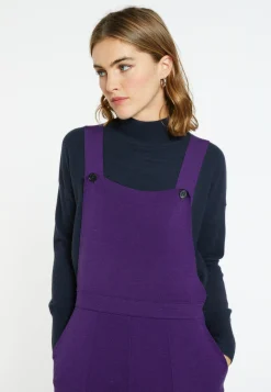 Montagut Pulls-Salopette en laine mérinos - Corentine 17-Violet