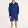 Montagut Polos Et T-Shirts-Short casual en lin - Rodez 03-Bleu foncé