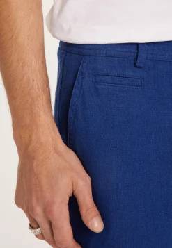 Montagut Polos Et T-Shirts-Short casual en lin - Rodez 03-Bleu foncé