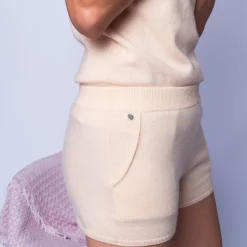 Montagut T-Shirts Et Débardeurs-Short en cachemire - Hayo 85-Nude