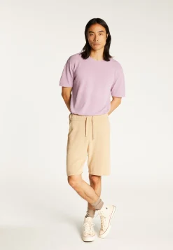 Montagut Pantalons Et Shorts-Short en coton brossé - Drey 12-Beige clair
