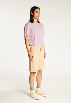 Montagut Pantalons Et Shorts-Short en coton brossé - Drey 12-Beige clair