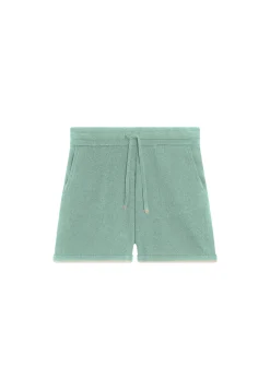 Montagut Pantalons Et Shorts-Short en coton brossé - Maze 94-Vert amande