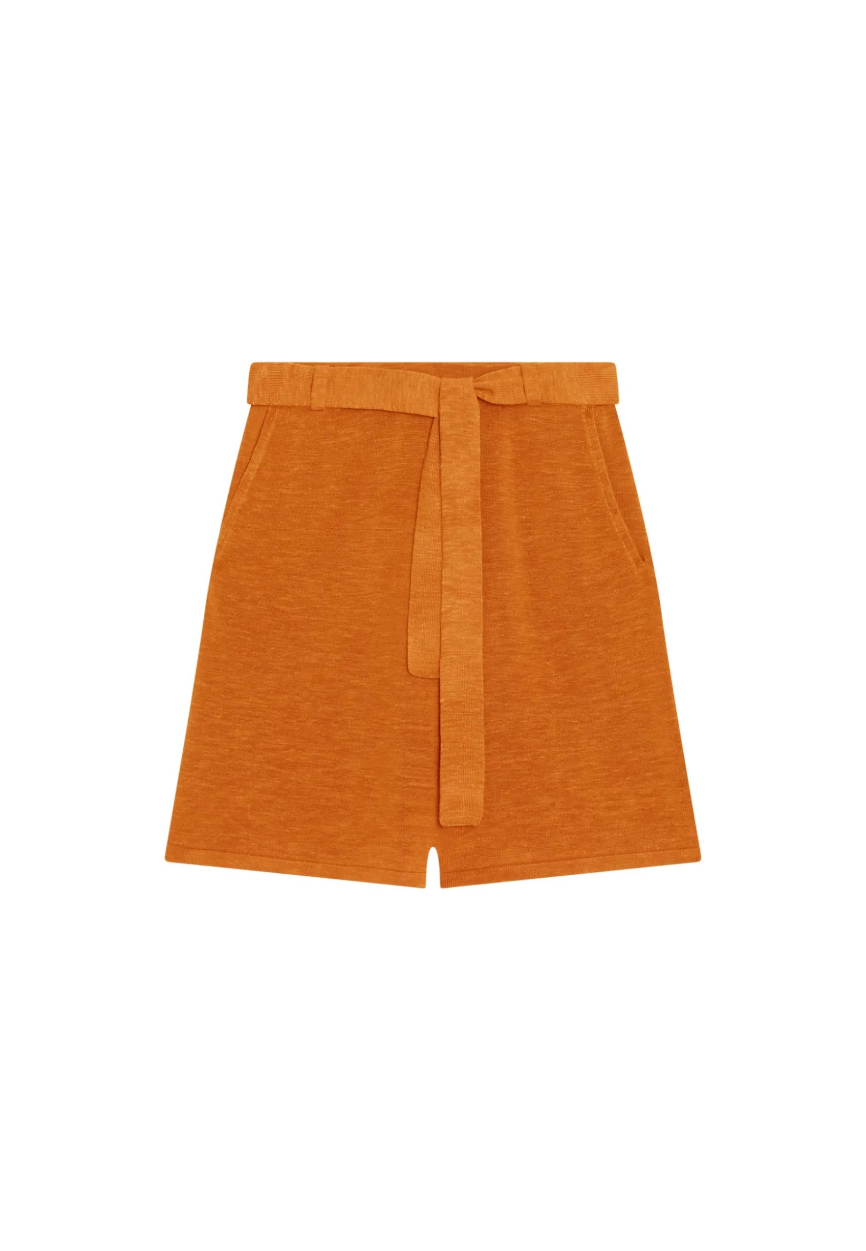 Montagut Pantalons Et Shorts-Short fluide en lin flammé - Maceo 07-Marron