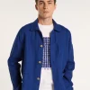 Montagut Chemises-Surchemise casual en lin - Rodrigue 03-Bleu foncé