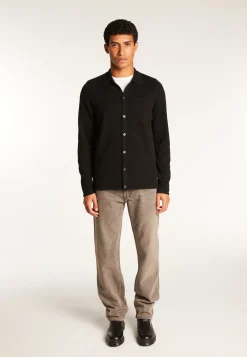 Montagut Vestes Et Cardigans-Surchemise en cachemire - Tahim 01-Noir