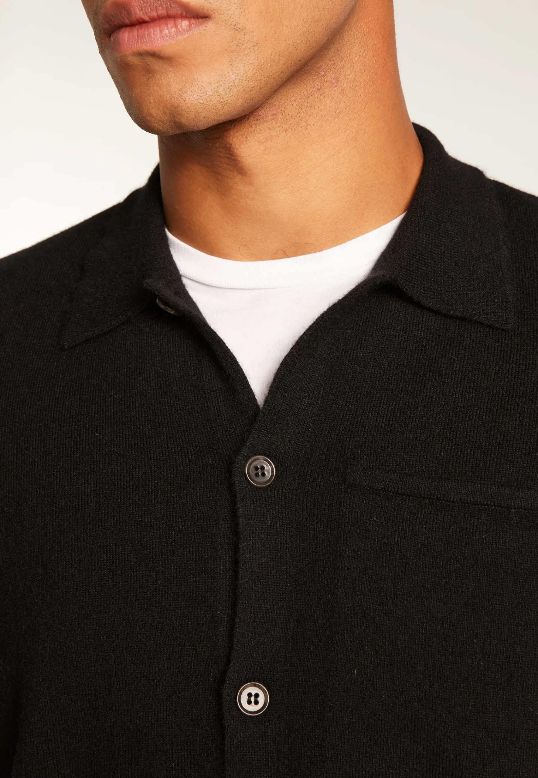 Montagut Vestes Et Cardigans-Surchemise en cachemire - Tahim 01-Noir