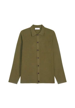 Montagut Vestes Et Cardigans-Surchemise en cachemire - Tahim 83-Kaki
