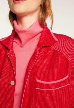 Montagut Vestes Et Cardigans-Surchemise unisexe en laine velours - Timeo 52-Rouge