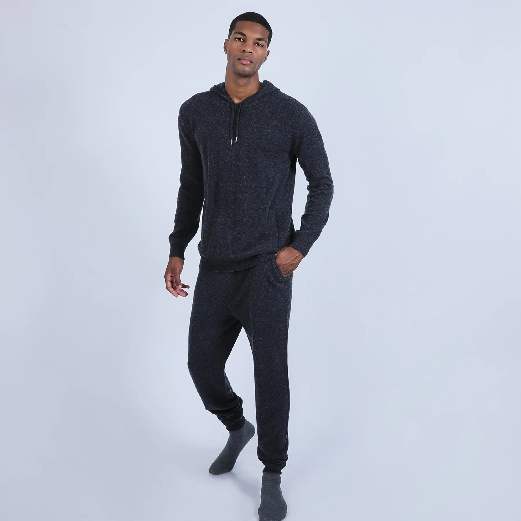 Montagut Pulls-Sweat à capuche en cachemire - Octave 10-Gris foncé