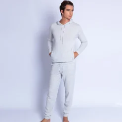Montagut Pulls-Sweat à capuche en cachemire - Octave 81-Gris pale