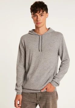 Montagut Vestes Et Cardigans-Sweat à capuche en cachemire - Badwin 09-Gris moyen