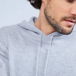 Montagut Pulls-Sweat à capuche en cachemire - Octave 11-Gris clair