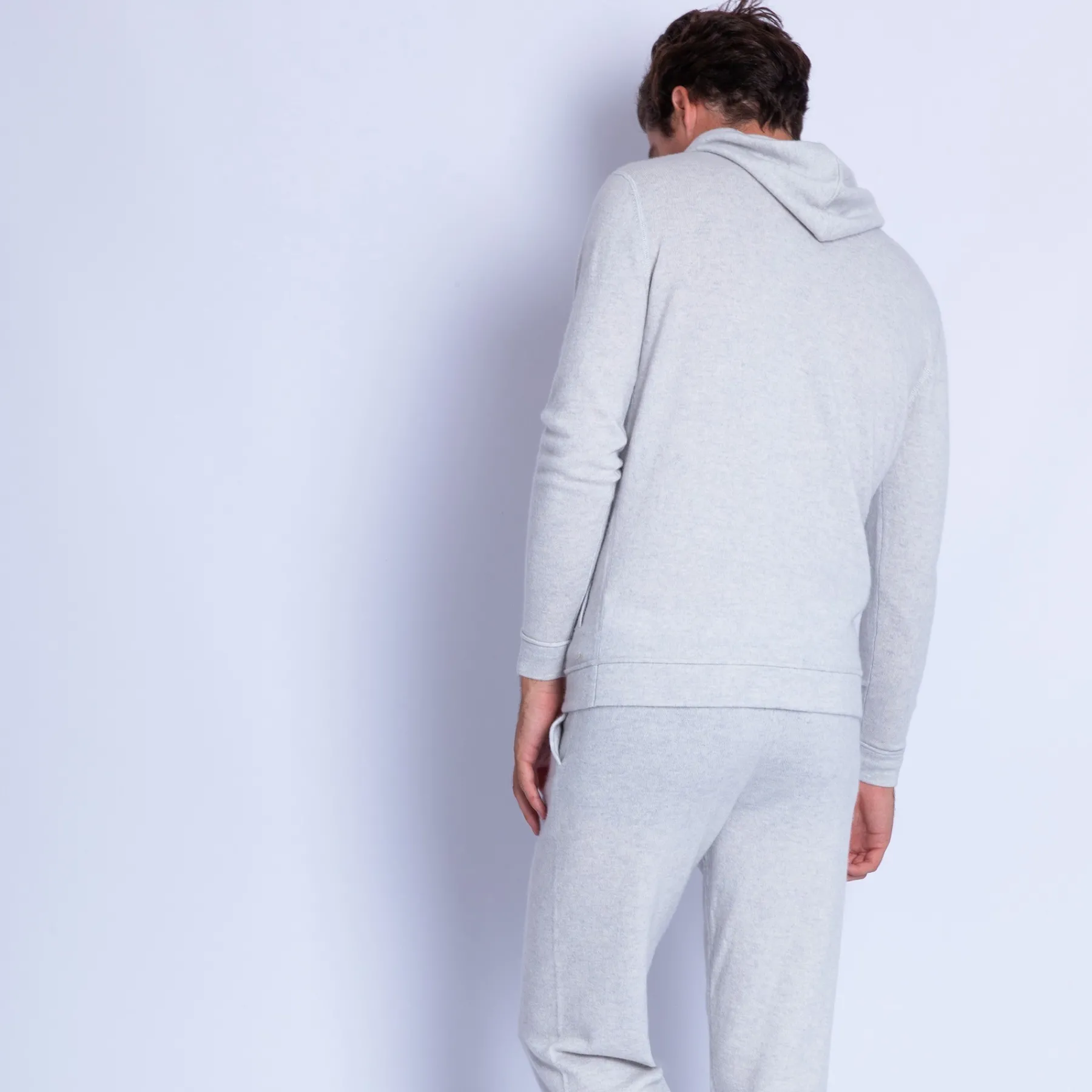 Montagut Pulls-Sweat à capuche en cachemire - Octave 81-Gris pale