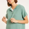 Montagut Pulls-Sweat en coton brossé - Mackenzie 94-Vert amande