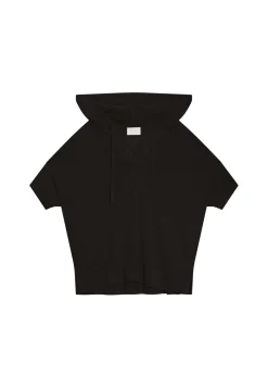 Montagut T-Shirts Et Débardeurs-Sweat en lin flammé - Pivoine 01-Noir