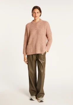 Montagut Pulls-Sweat en mohair - Gandi 24-Rose clair