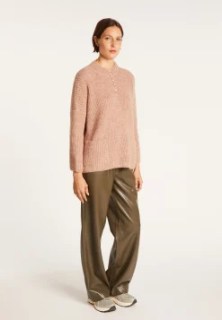 Montagut Pulls-Sweat en mohair - Gandi 24-Rose clair