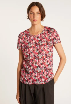 Montagut T-Shirts Et Débardeurs-Top en viscose floral - Nantes 86-Multicolore