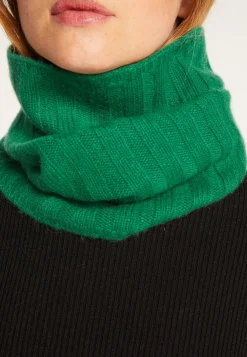 Montagut Accessoires-Tour de cou unisexe en cachemire - Lisa 22-Vert moyen