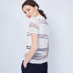 Montagut T-Shirts Et Débardeurs-T-shirt à motif col polo - Jumelle 02-Blanc