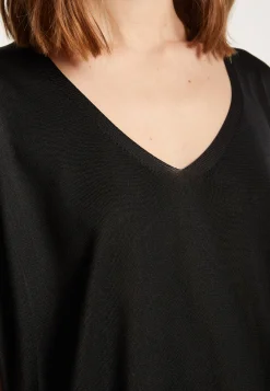 Montagut T-Shirts Et Débardeurs-T-shirt ajustable en Fil Lumière - Laurence 01-Noir