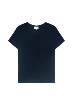 Montagut T-Shirts Et Débardeurs-T-shirt ample avec fentes - Nova 05-Bleu marine