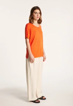 Montagut T-Shirts Et Débardeurs-T-shirt ample avec fentes - Nova 15-Orange