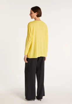 Montagut T-Shirts Et Débardeurs-T-shirt ample col V - Malou 08-Jaune