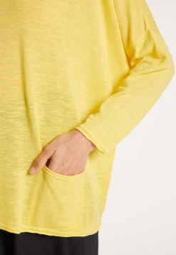 Montagut T-Shirts Et Débardeurs-T-shirt ample col V - Malou 08-Jaune