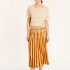 Montagut T-Shirts Et Débardeurs-T-shirt ample en lin flammé - Pavot 12-Beige clair
