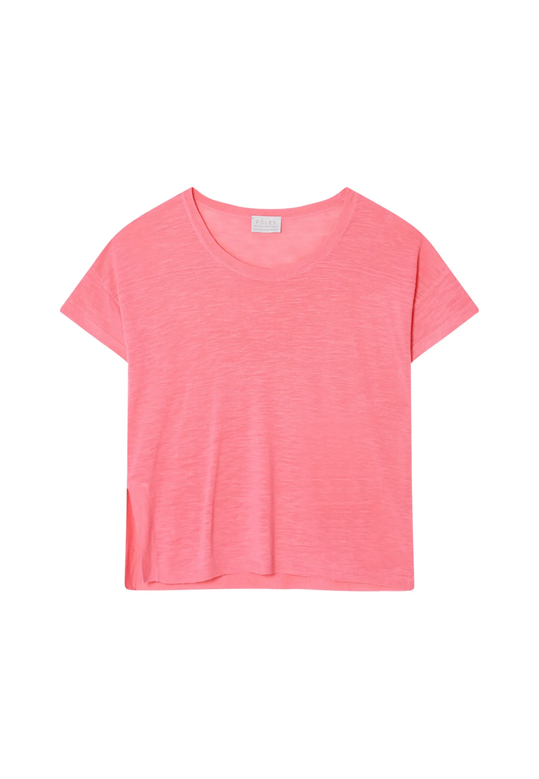 Montagut T-Shirts Et Débardeurs-T-shirt ample en lin flammé - Pavot 24-Rose clair