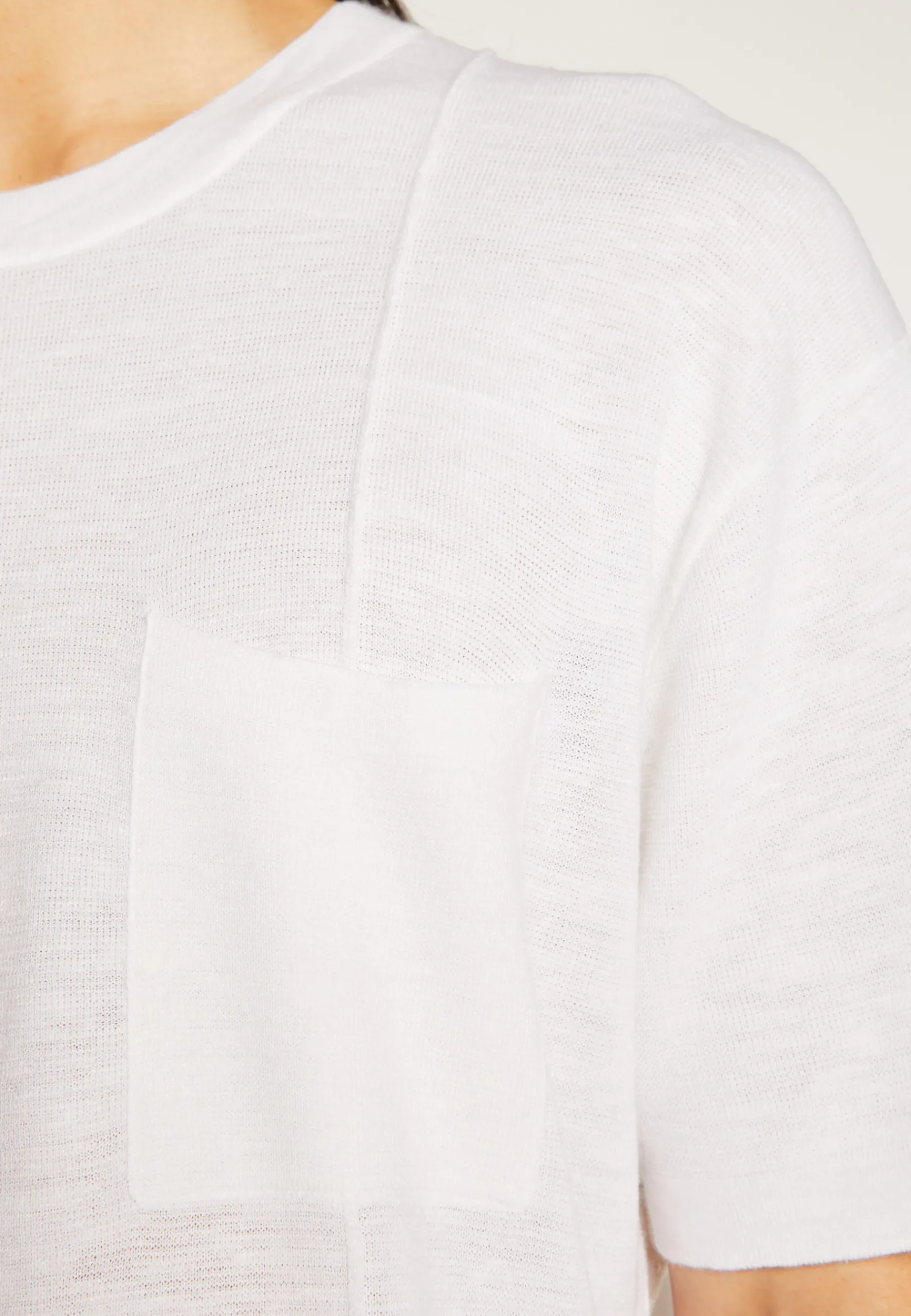 Montagut Polos Et T-Shirts-T-shirt ample en lin flammé - Deon 02-Blanc