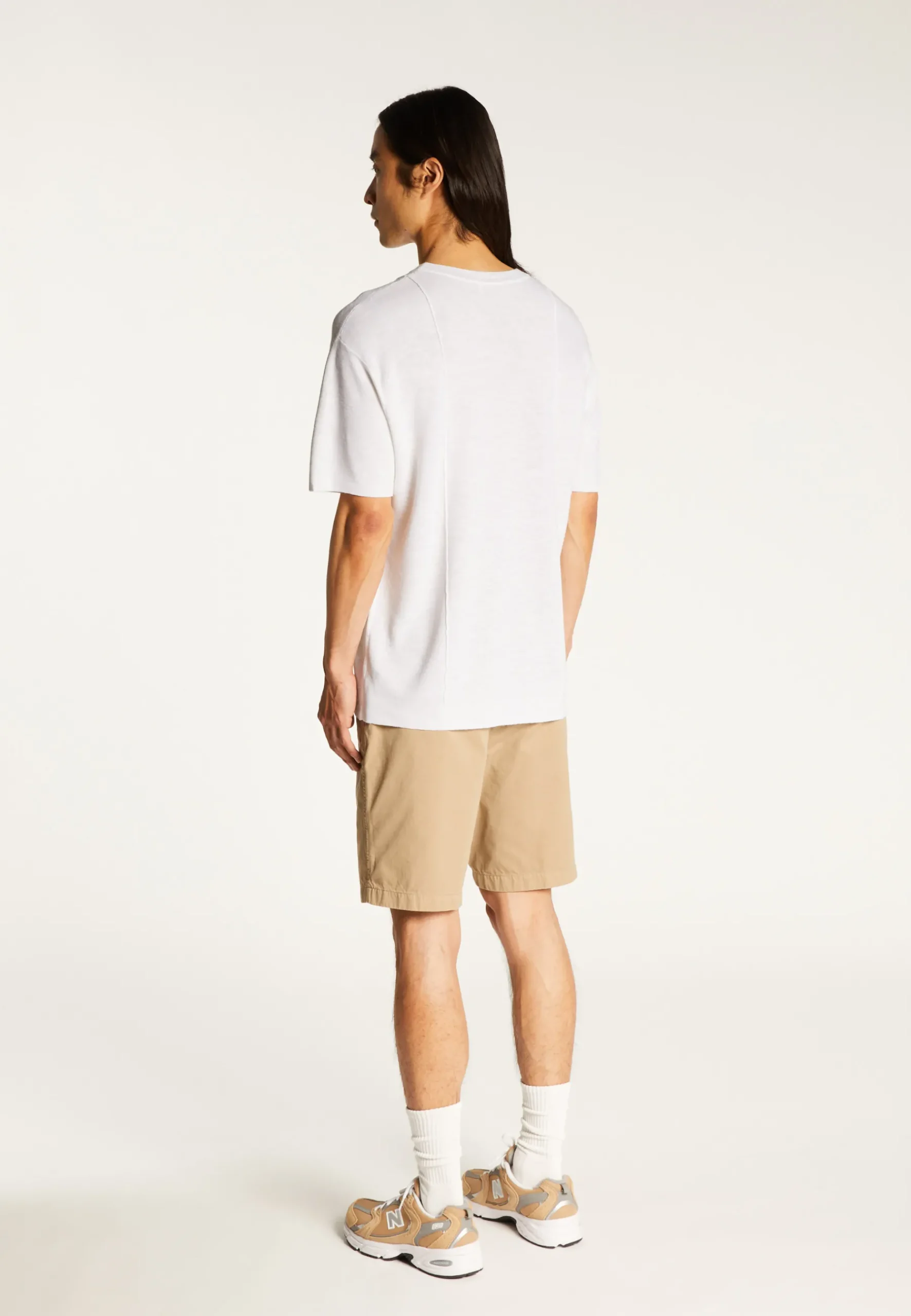 Montagut Polos Et T-Shirts-T-shirt ample en lin flammé - Deon 02-Blanc