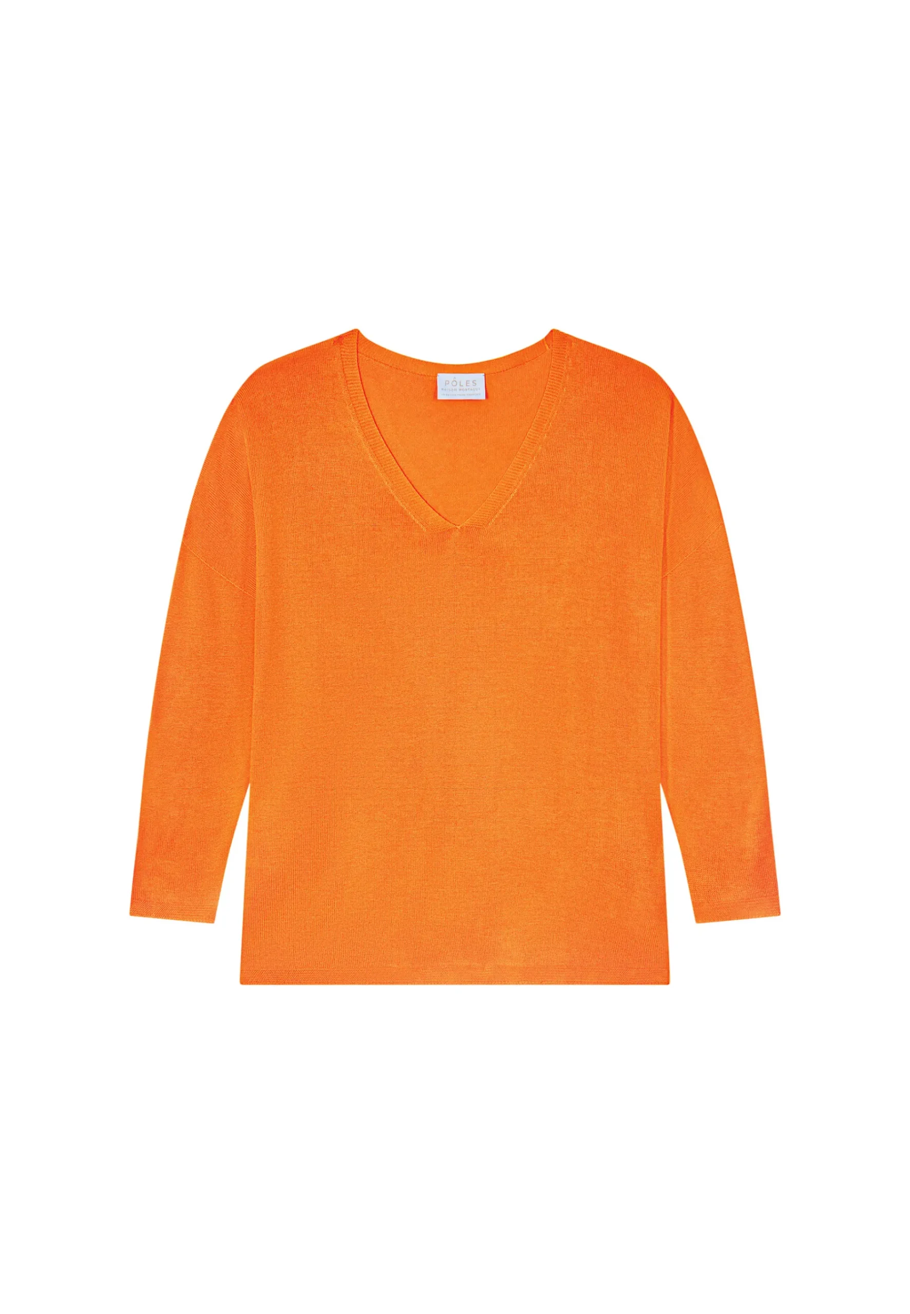 Montagut T-Shirts Et Débardeurs-T-shirt ample en viscose et soie - Nahla 15-Orange