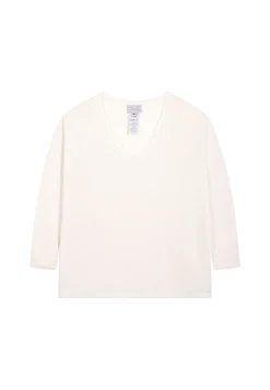 Montagut T-Shirts Et Débardeurs-T-shirt ample en viscose et soie - Nahla 82-Ecru