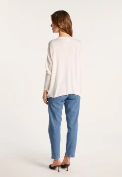 Montagut T-Shirts Et Débardeurs-T-shirt ample en viscose et soie - Nahla 82-Ecru