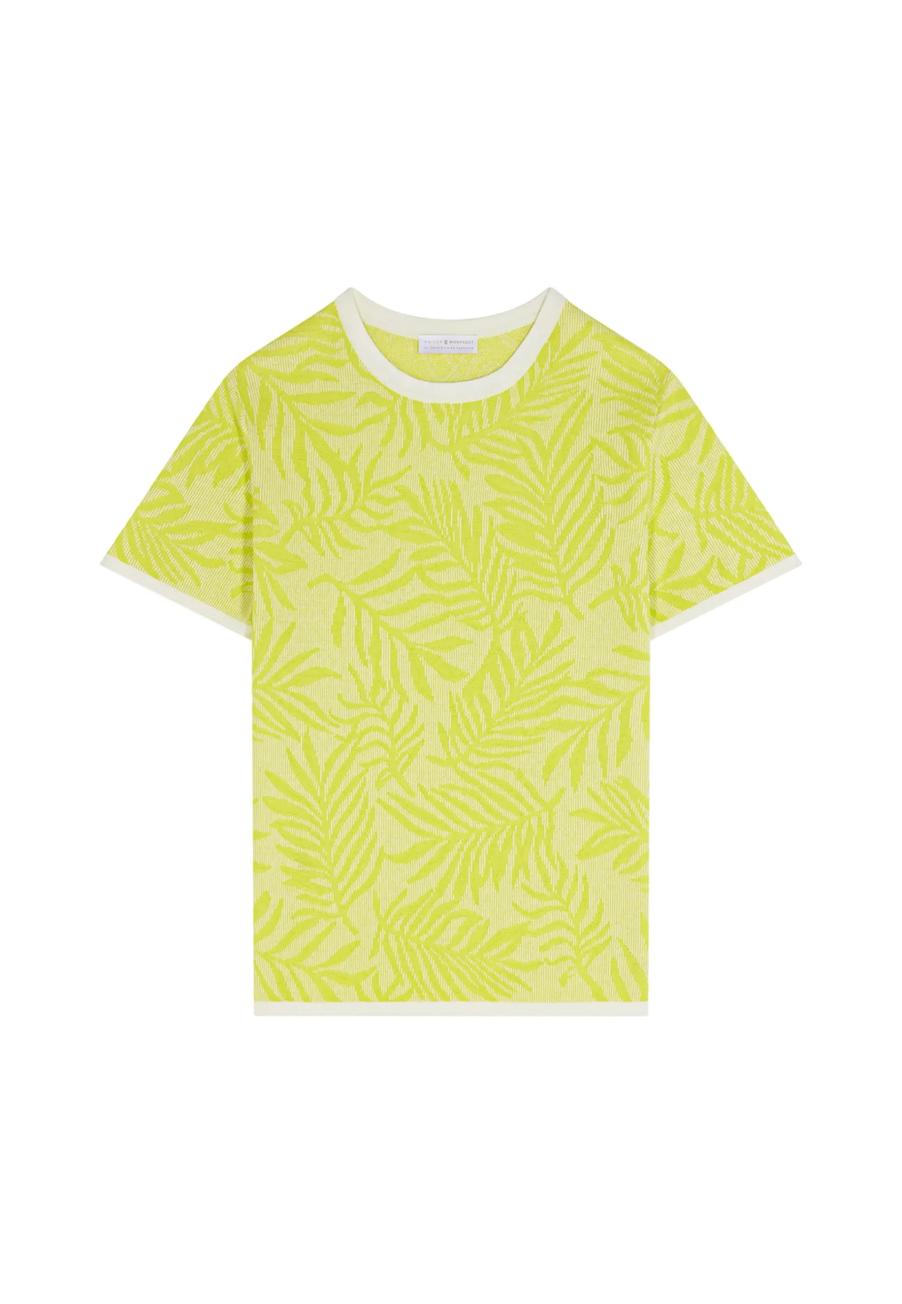 Montagut Polos Et T-Shirts-T-shirt col rond à motifs - Isham 90-Vert anis
