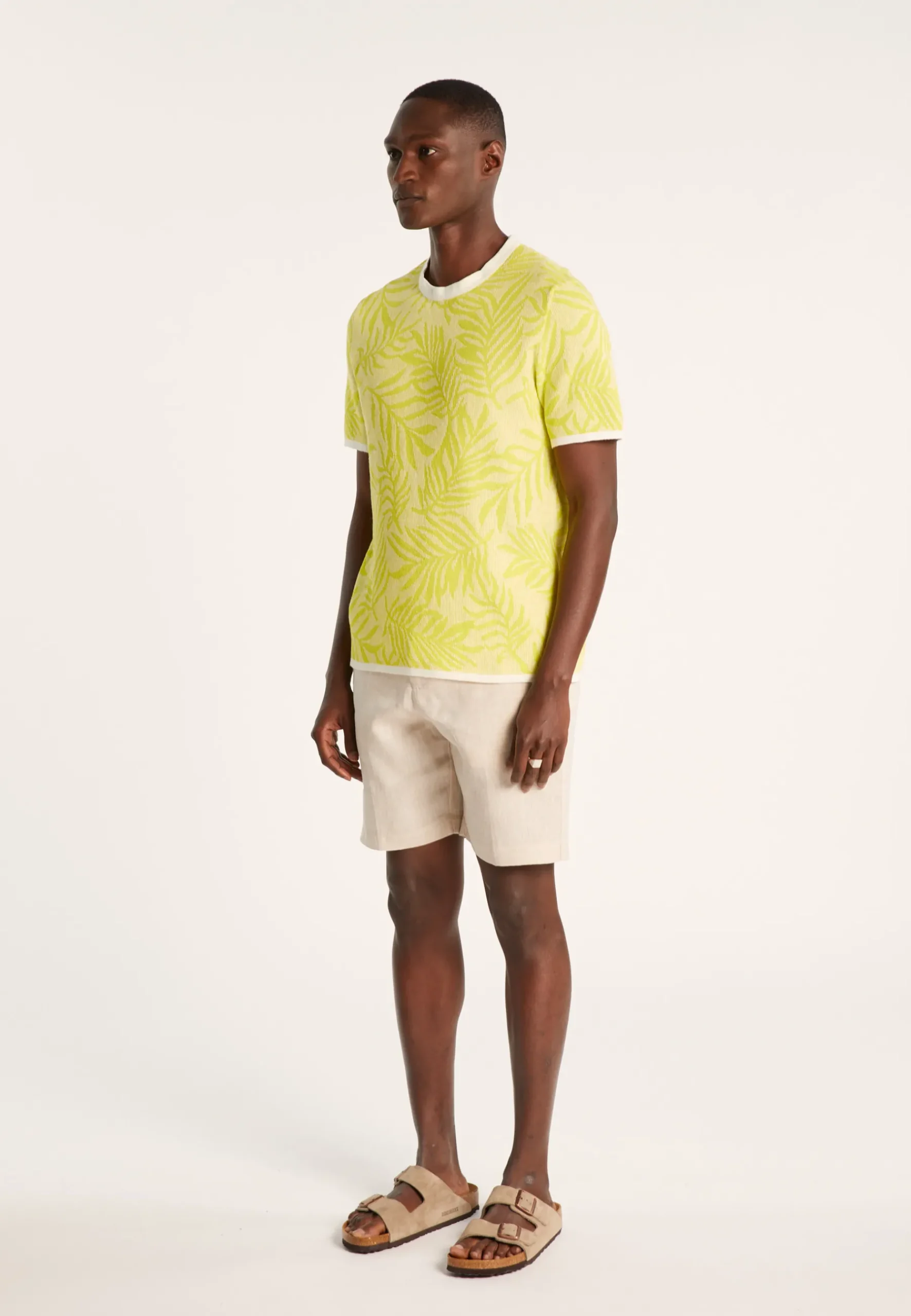 Montagut Polos Et T-Shirts-T-shirt col rond à motifs - Isham 90-Vert anis