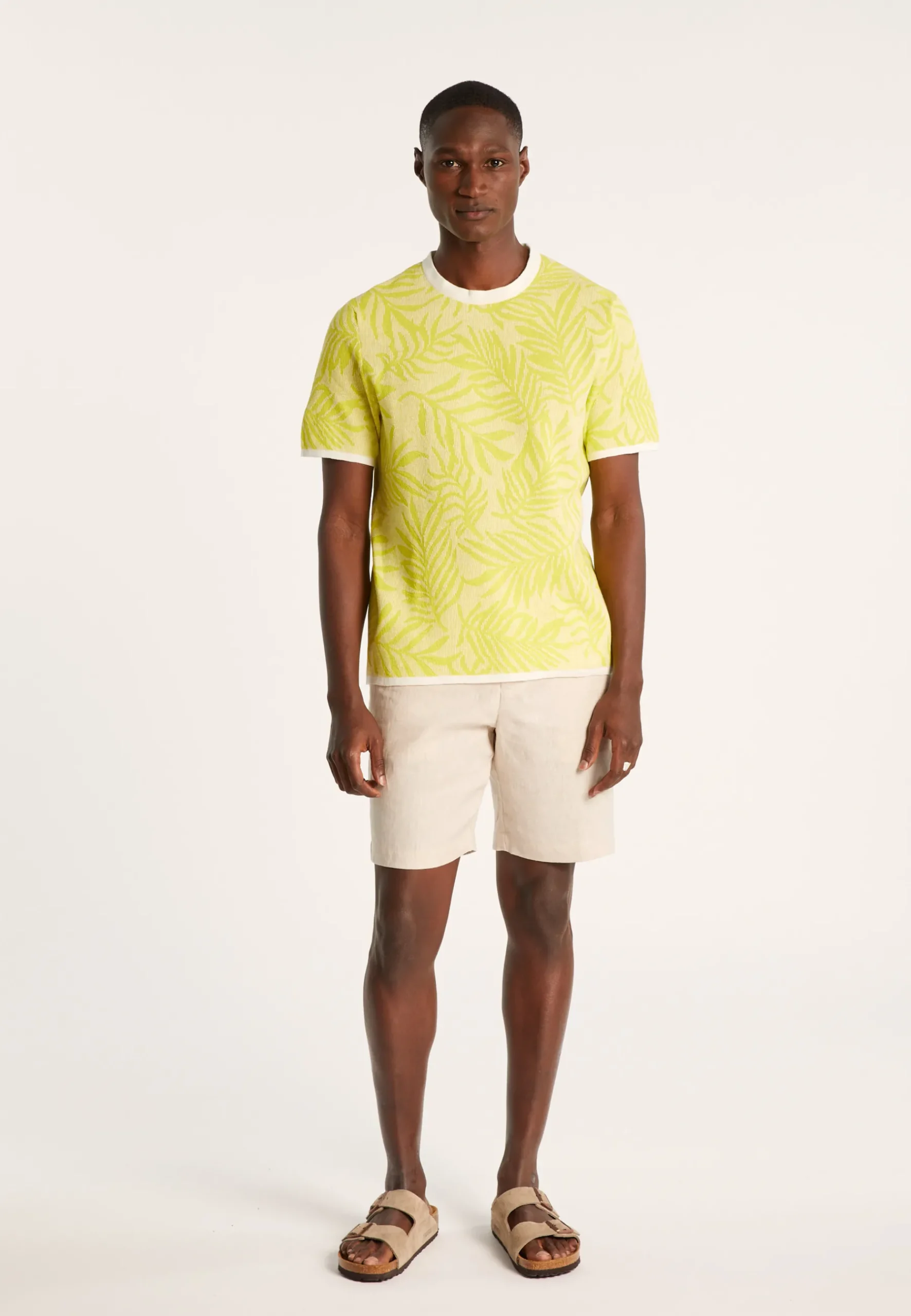 Montagut Polos Et T-Shirts-T-shirt col rond à motifs - Isham 90-Vert anis