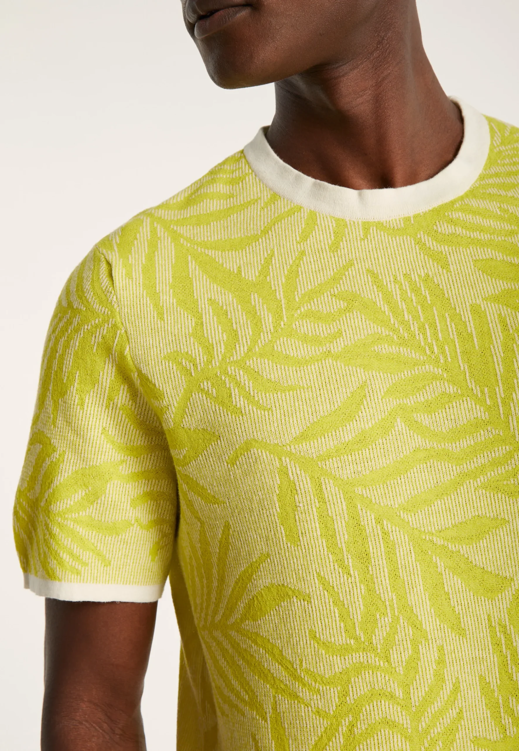 Montagut Polos Et T-Shirts-T-shirt col rond à motifs - Isham 90-Vert anis