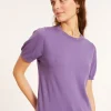 Montagut T-Shirts Et Débardeurs-T-shirt col rond en coton - Moon 17-Violet