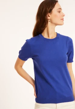Montagut T-Shirts Et Débardeurs-T-shirt col rond en coton - Moon 03-Bleu foncé