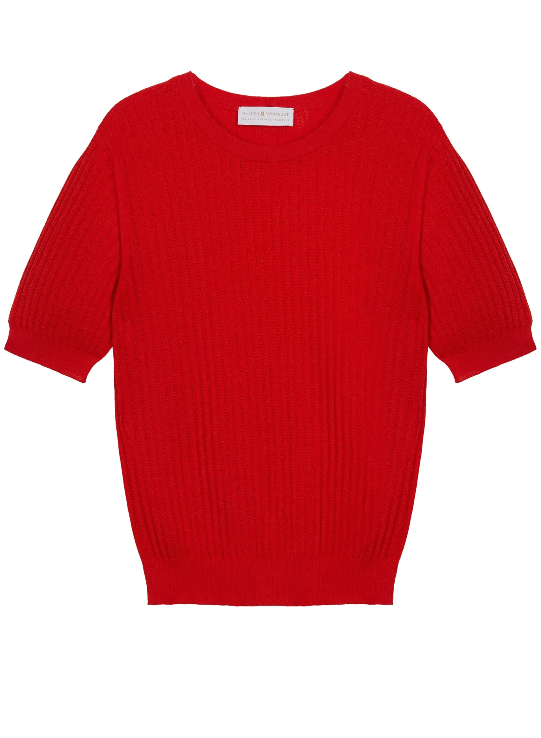 Montagut T-Shirts Et Débardeurs-T-shirt col rond en coton - Sidonie 52-Rouge
