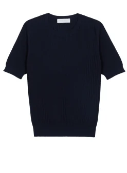 Montagut T-Shirts Et Débardeurs-T-shirt col rond en coton - Sidonie 05-Bleu marine