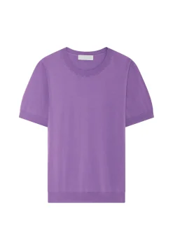 Montagut T-Shirts Et Débardeurs-T-shirt col rond en coton - Moon 17-Violet