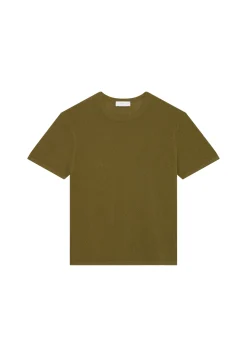 Montagut Polos Et T-Shirts-T-shirt col rond en coton brossé - Don 83-Kaki